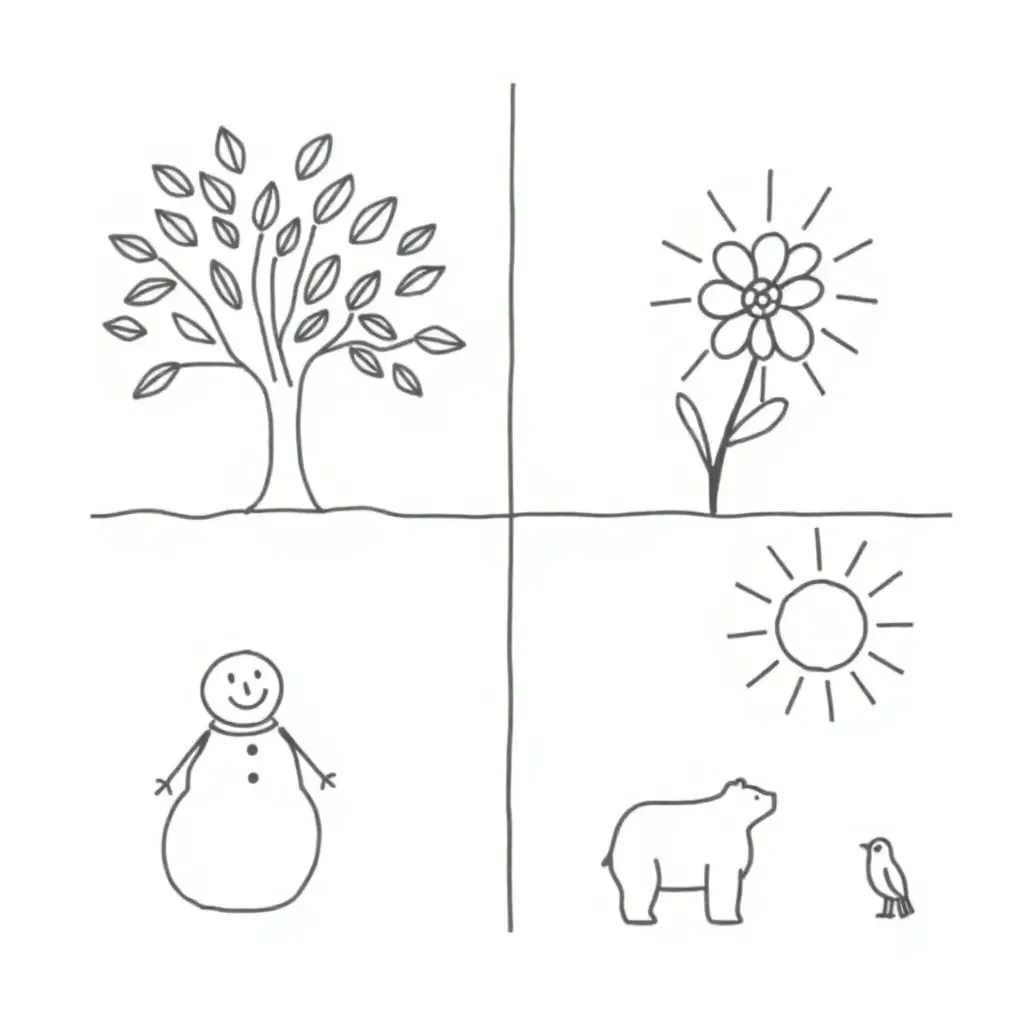 Animals in different seasons