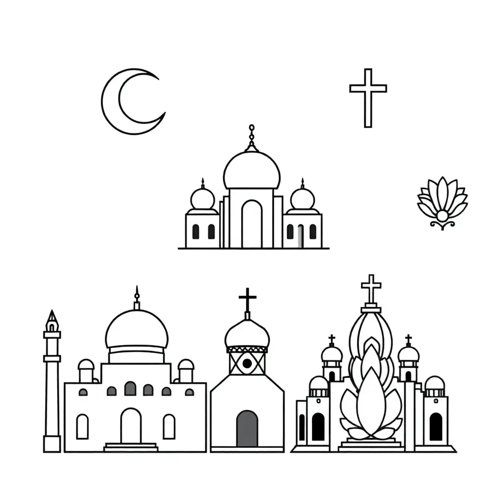 Religious leaders illustration