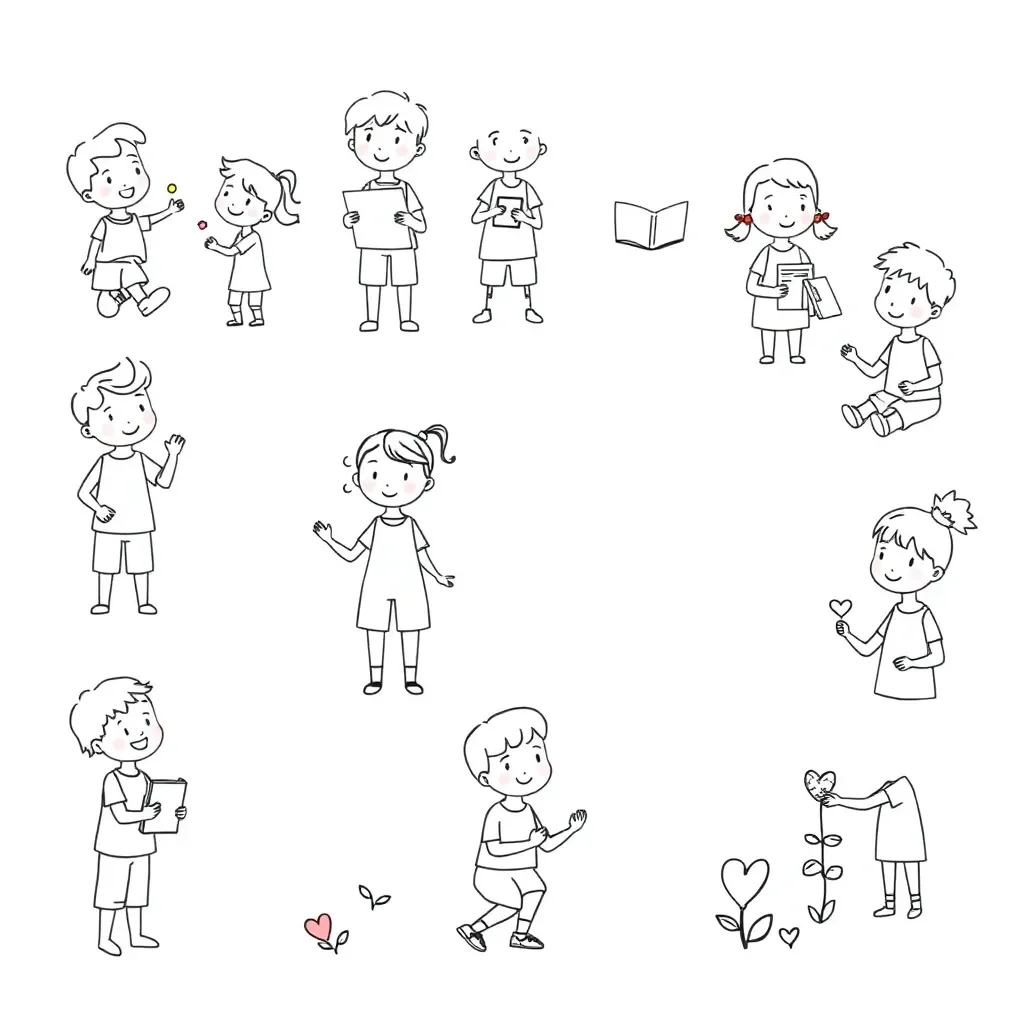 Family traits illustration