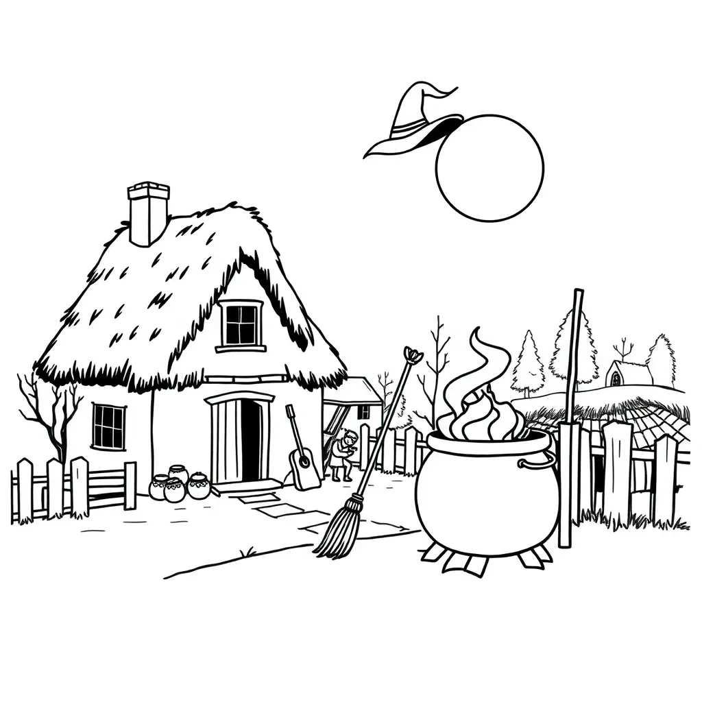 Historical illustration of witchcraft trials
