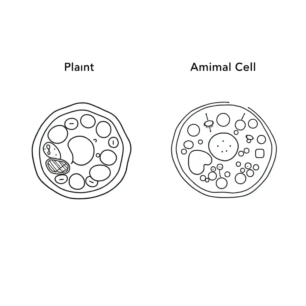 Cell structure diagram