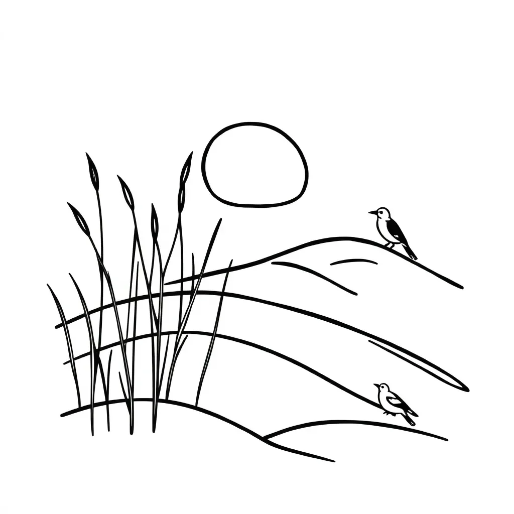 Pīngao plant growing in coastal sand dunes