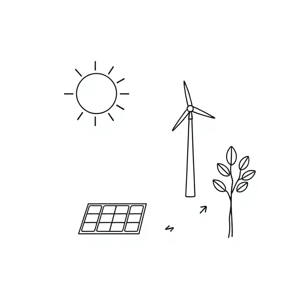 Energy forms illustration