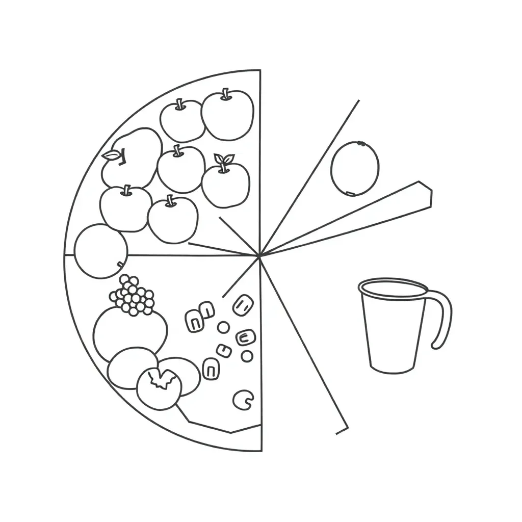 Mixed numbers and fractions illustration