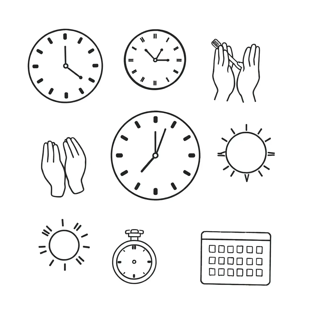 Clock and timer illustration