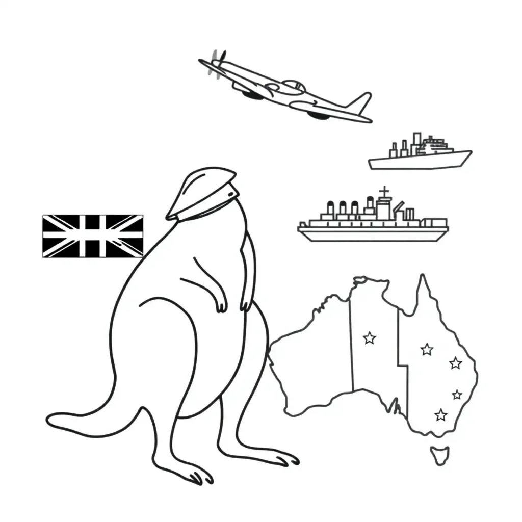 World War 2 historical illustration