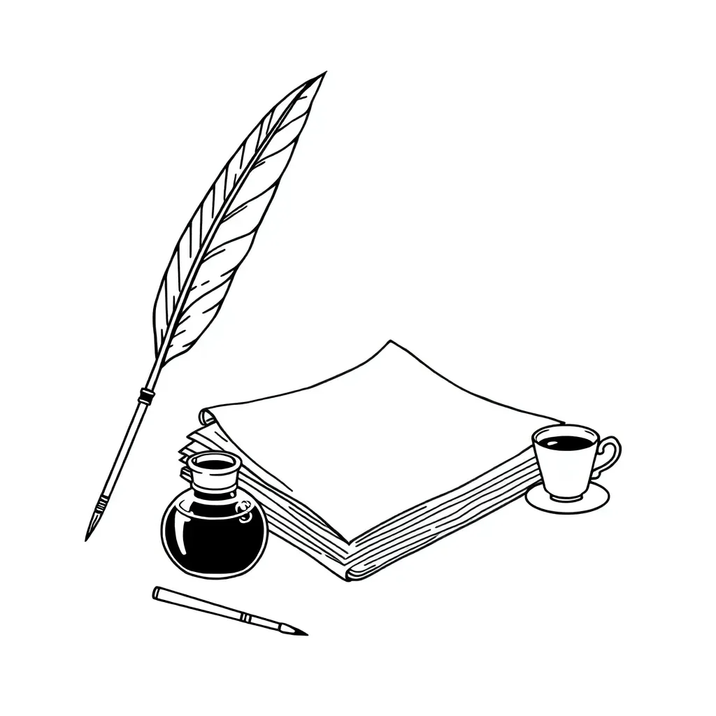 Leaflet writing illustration