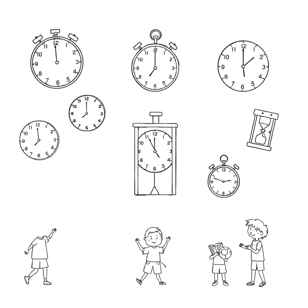 Clock and timer illustration