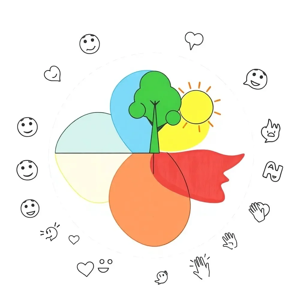 Emotions and zones illustration