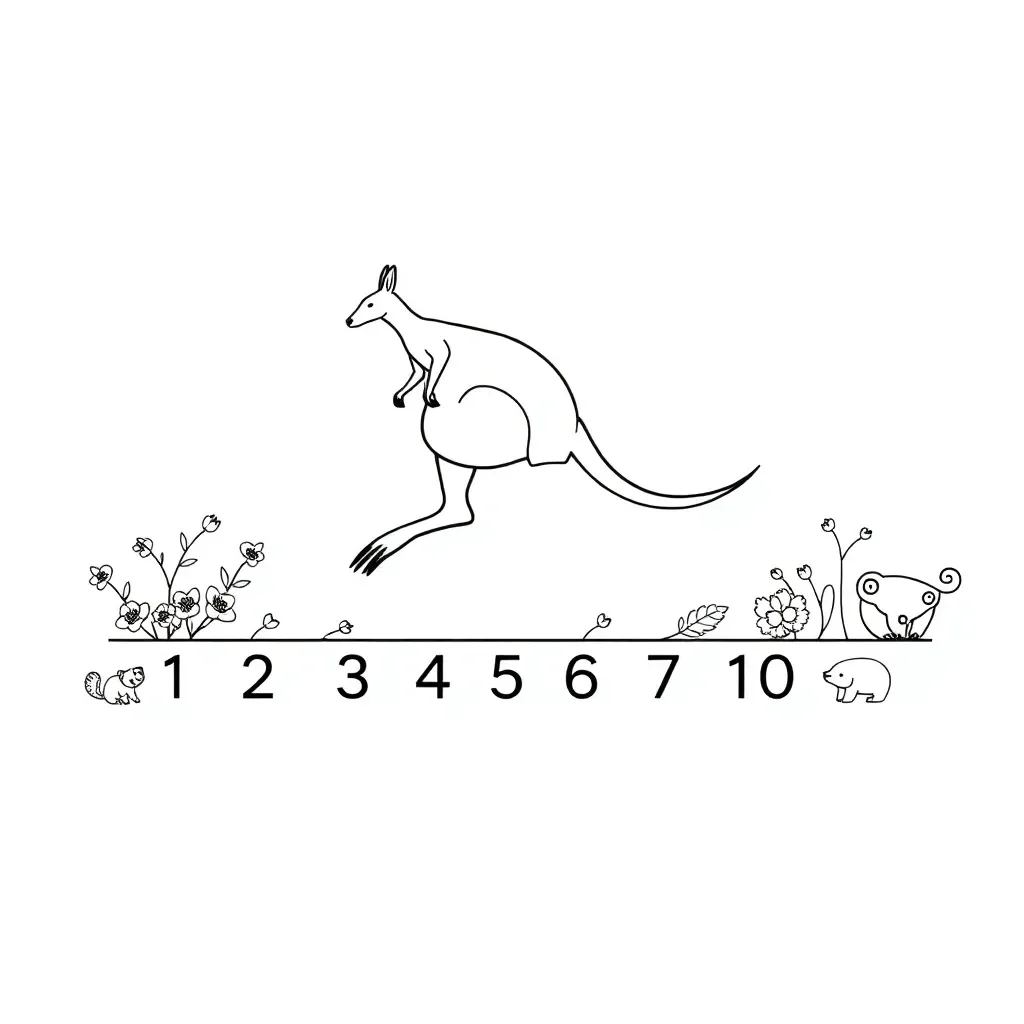 Mathematical patterns and arrays illustration