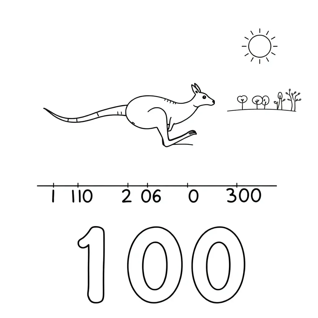 Number line and rounding illustration