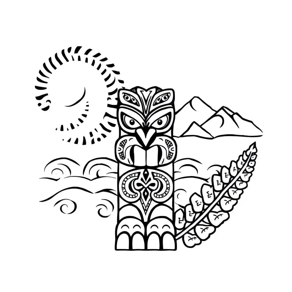 Māori vocabulary learning illustration