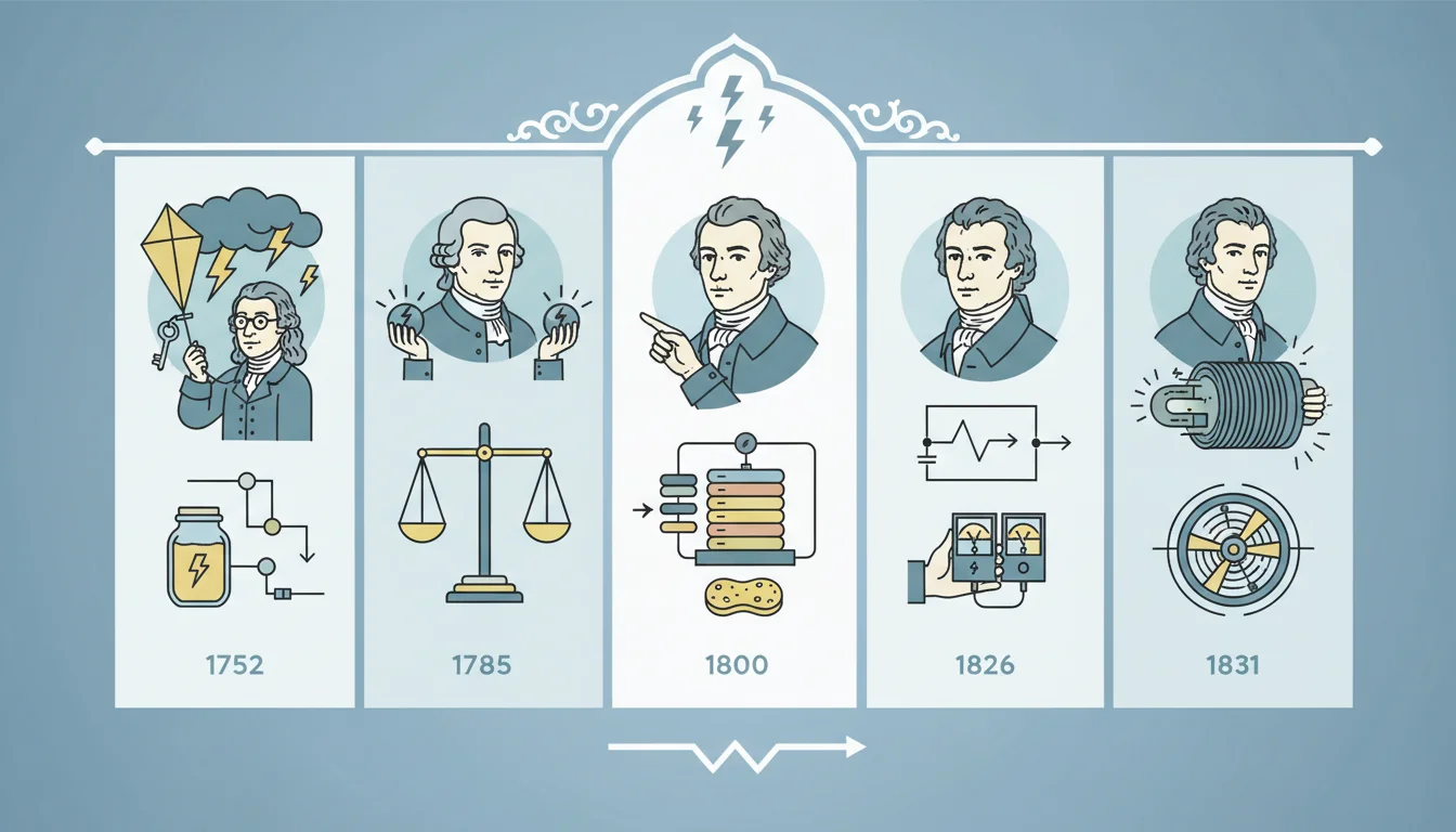 Timeline of Electric Potential Discovery