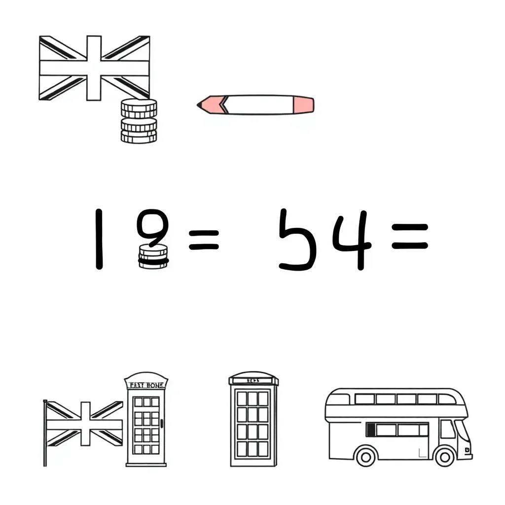 Mathematics subtraction illustration