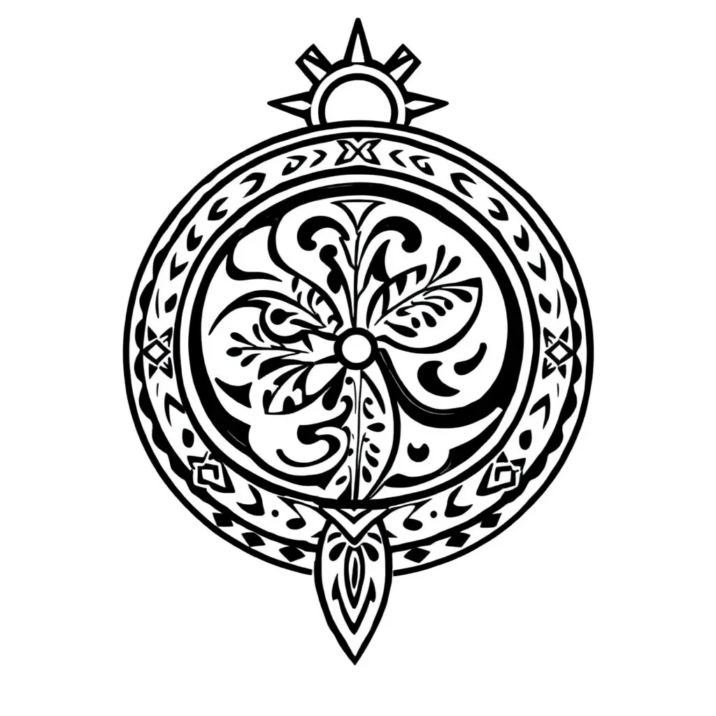 Māori greeting illustration