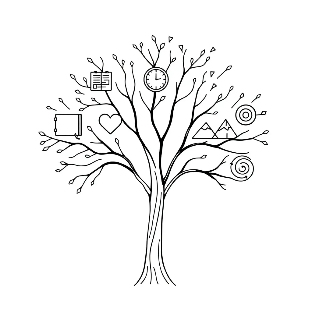 Stephen Covey's 7 Habits book illustration