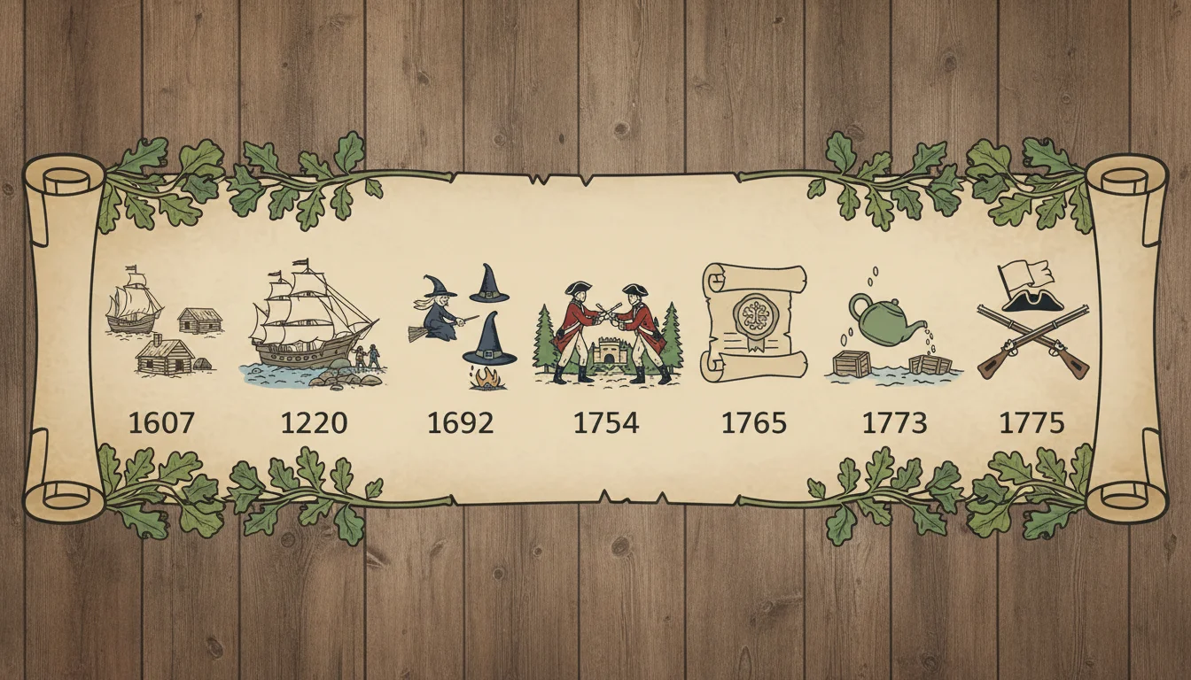 Timeline of Colonial Events