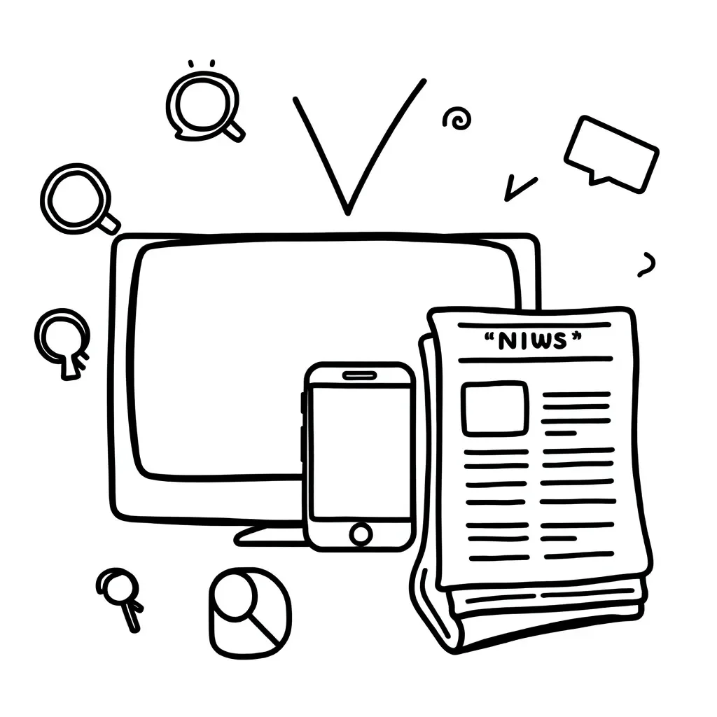 Media literacy illustration