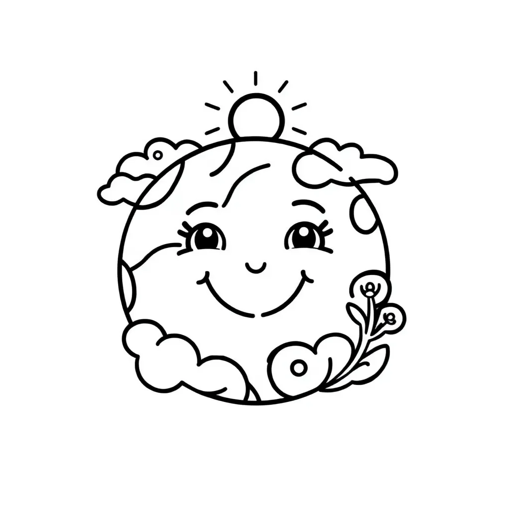 Earth and Sun illustration