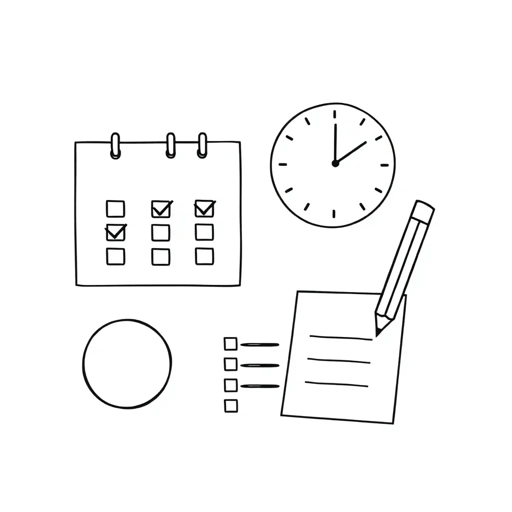 Meeting agenda illustration