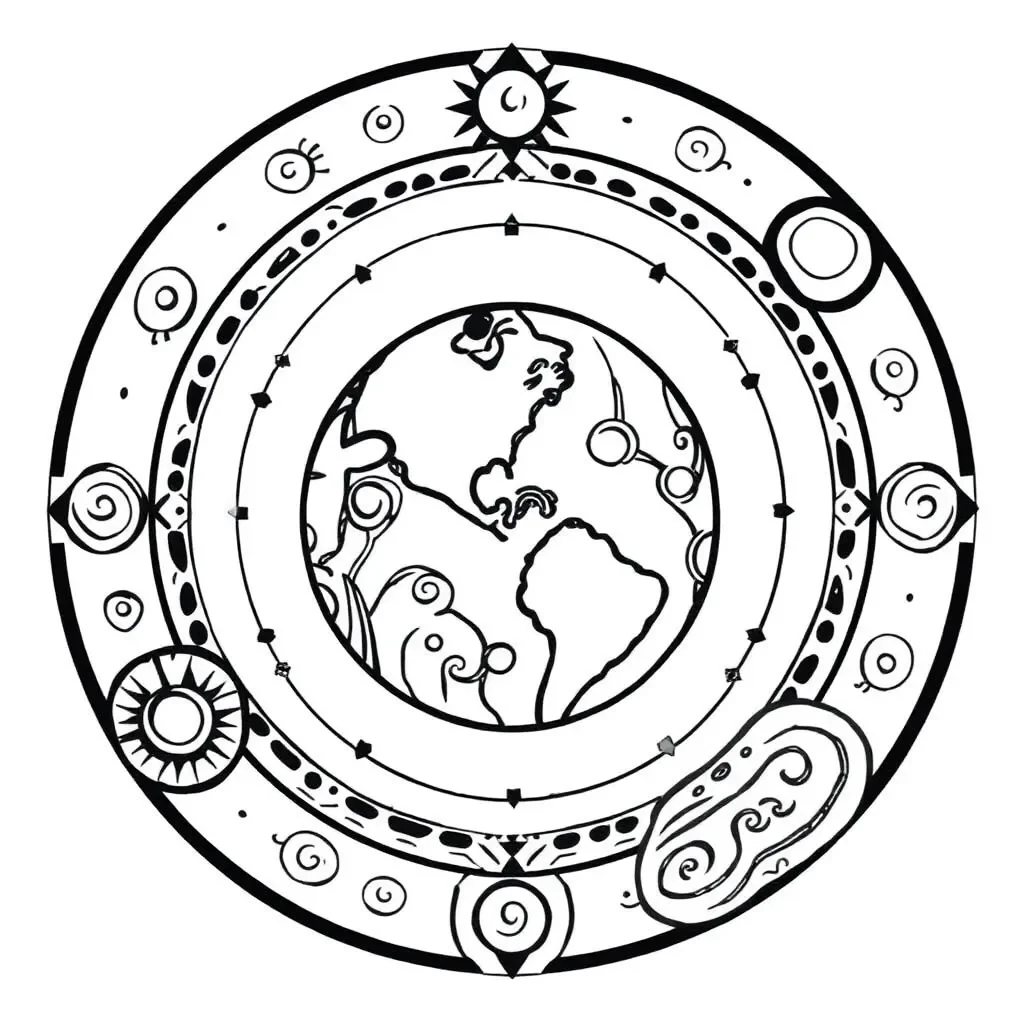 Earth orbiting around the Sun