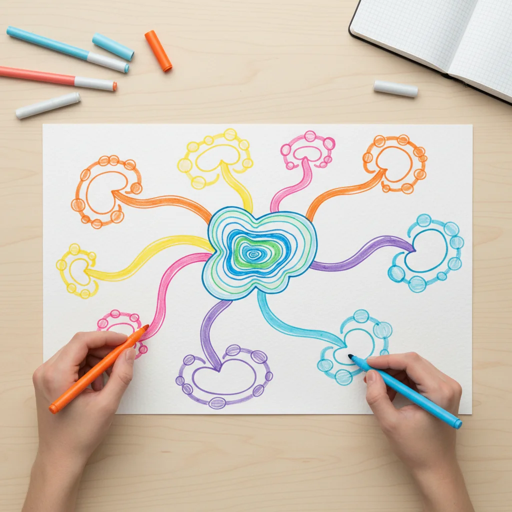 Student presentation planning illustration