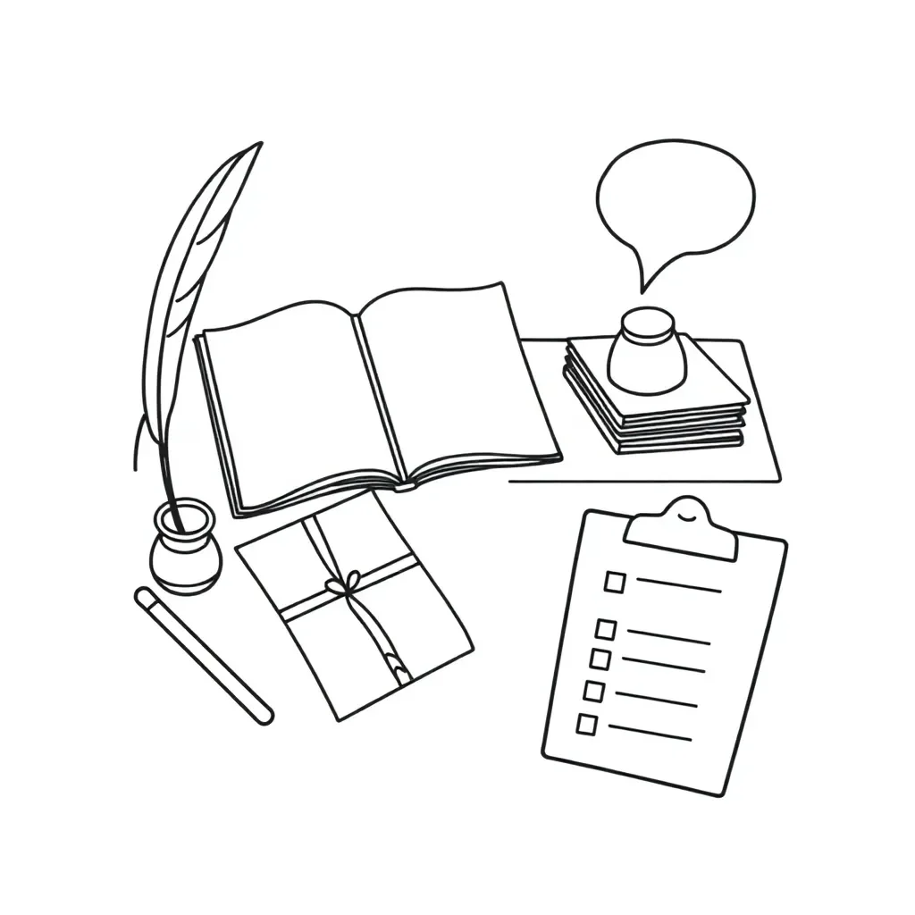 Writing and communication illustration