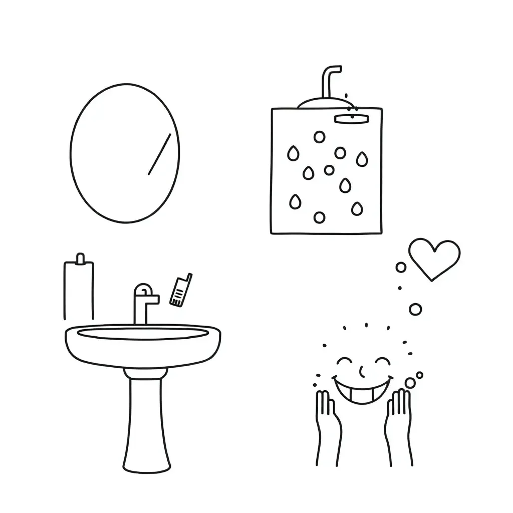 Hygiene and health illustration