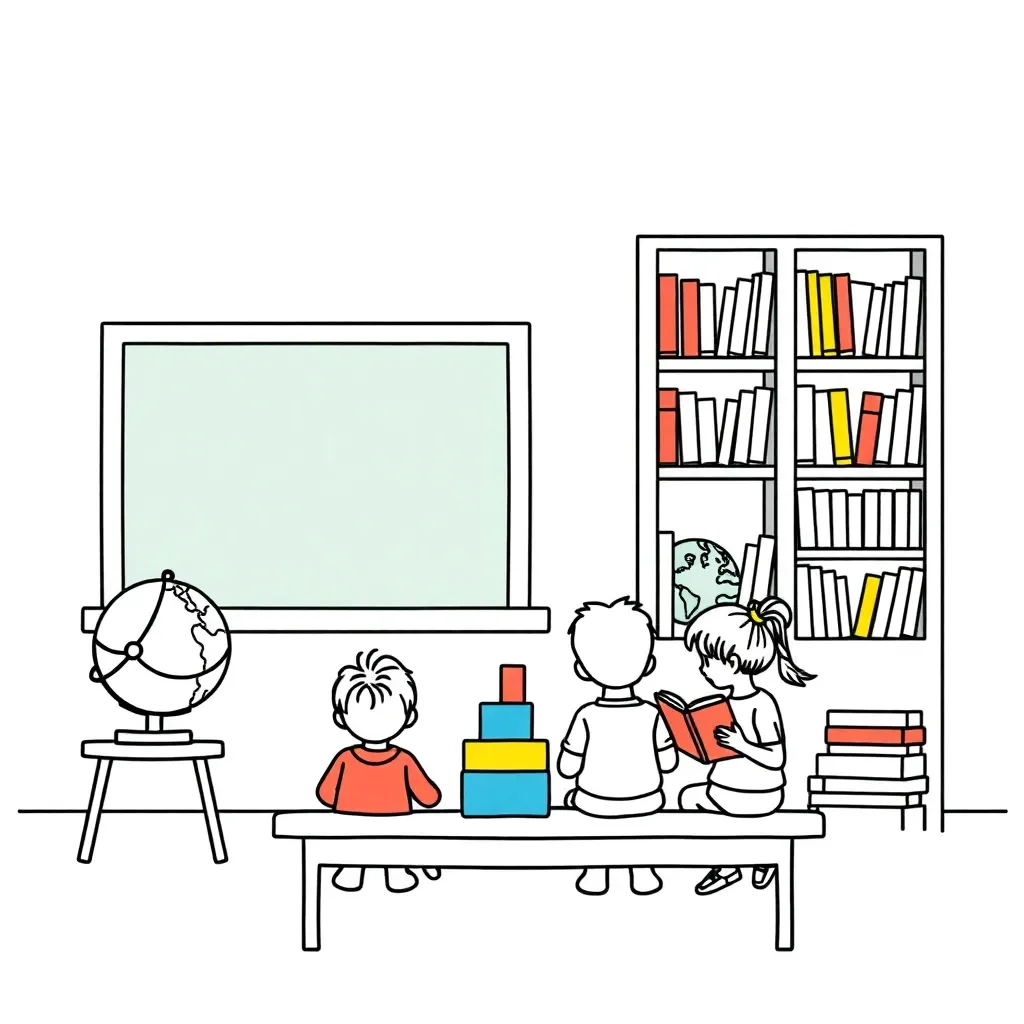 Books and literacy foundation illustration