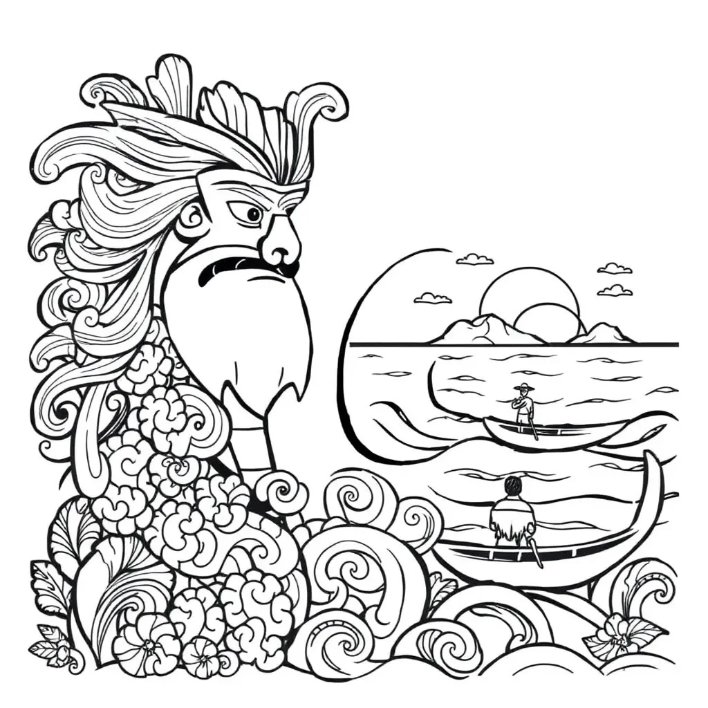 Tangaroa and ocean waves