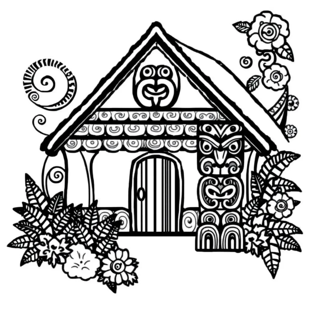 Māori greeting illustration