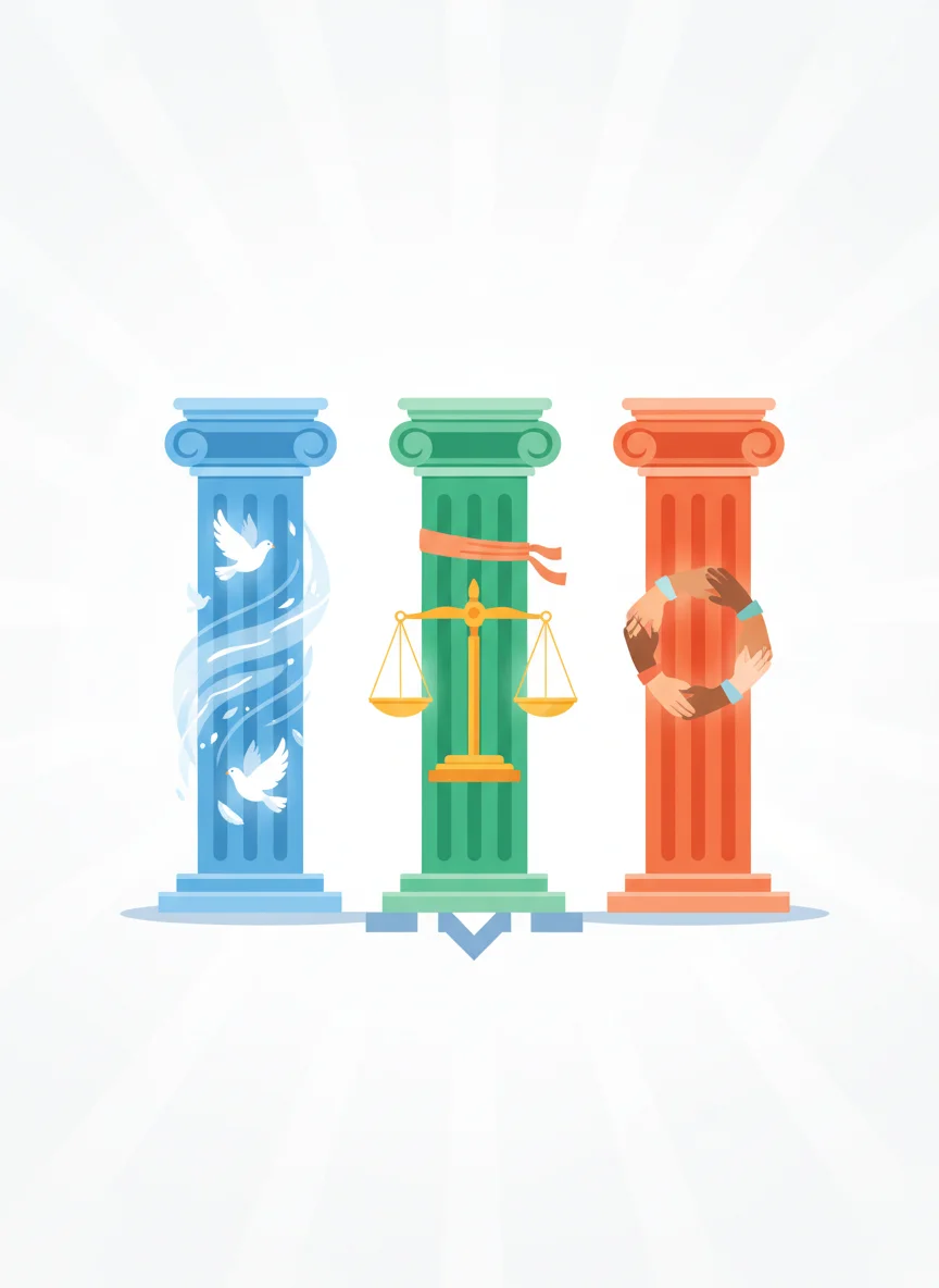 The Three Pillars of Democracy