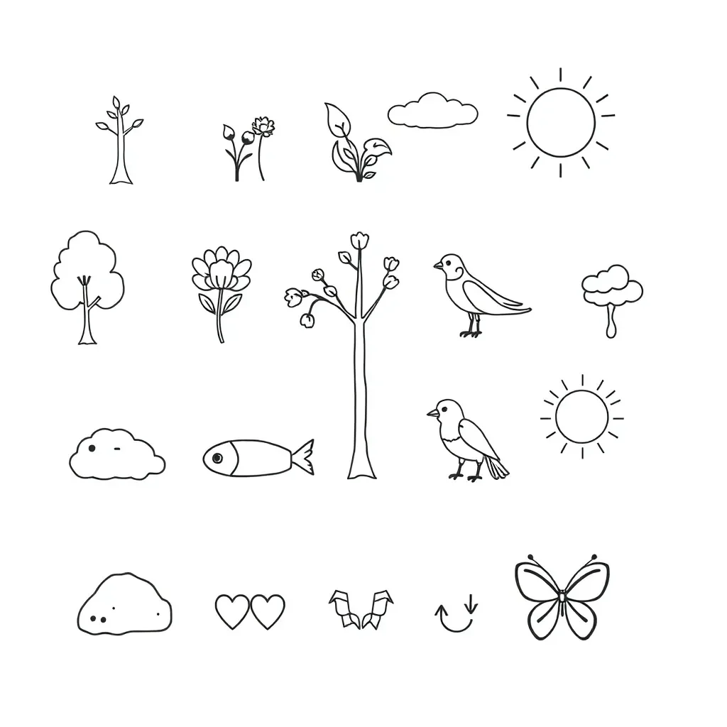 Living organisms illustration
