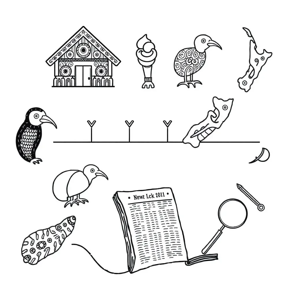 Historical conspiracy theories illustration