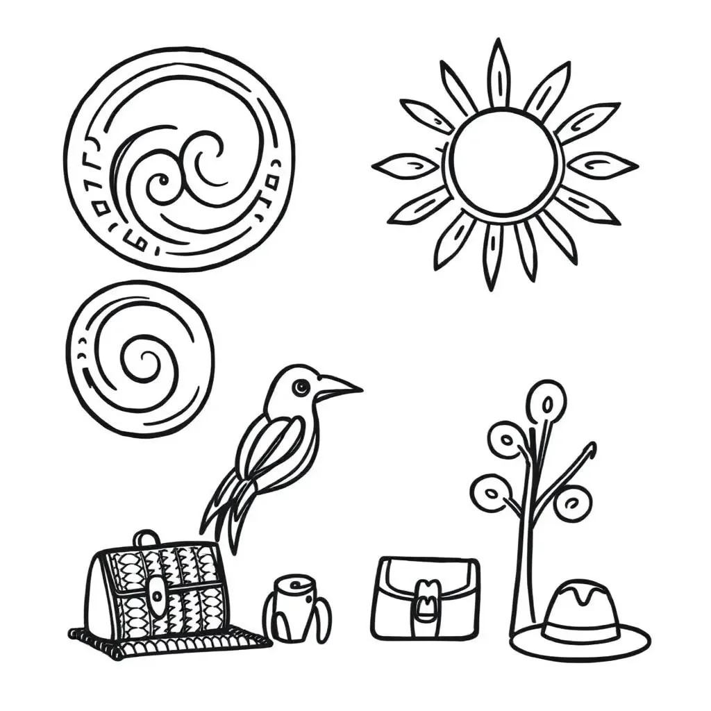 Jolly Phonics adventure illustration