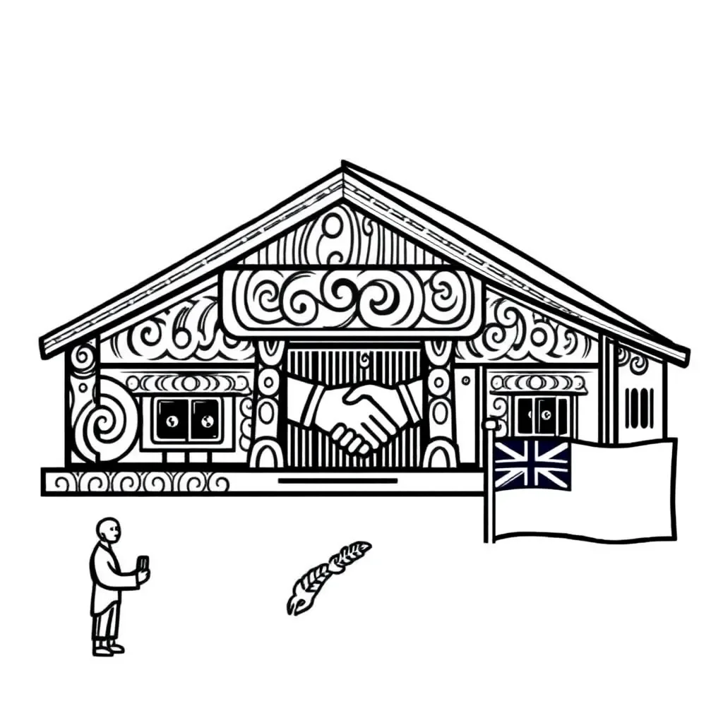 Treaty of Waitangi vocabulary cards illustration