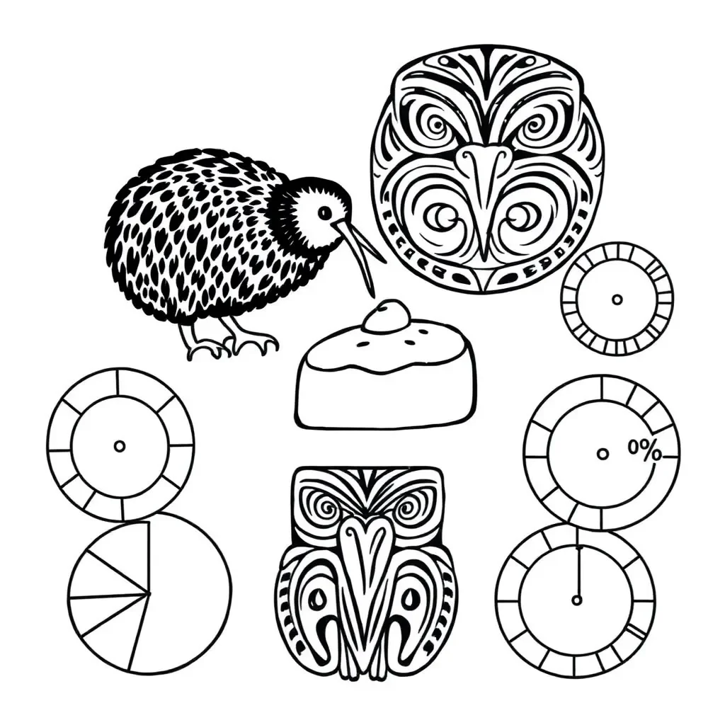 Mathematical symbols and numbers illustration