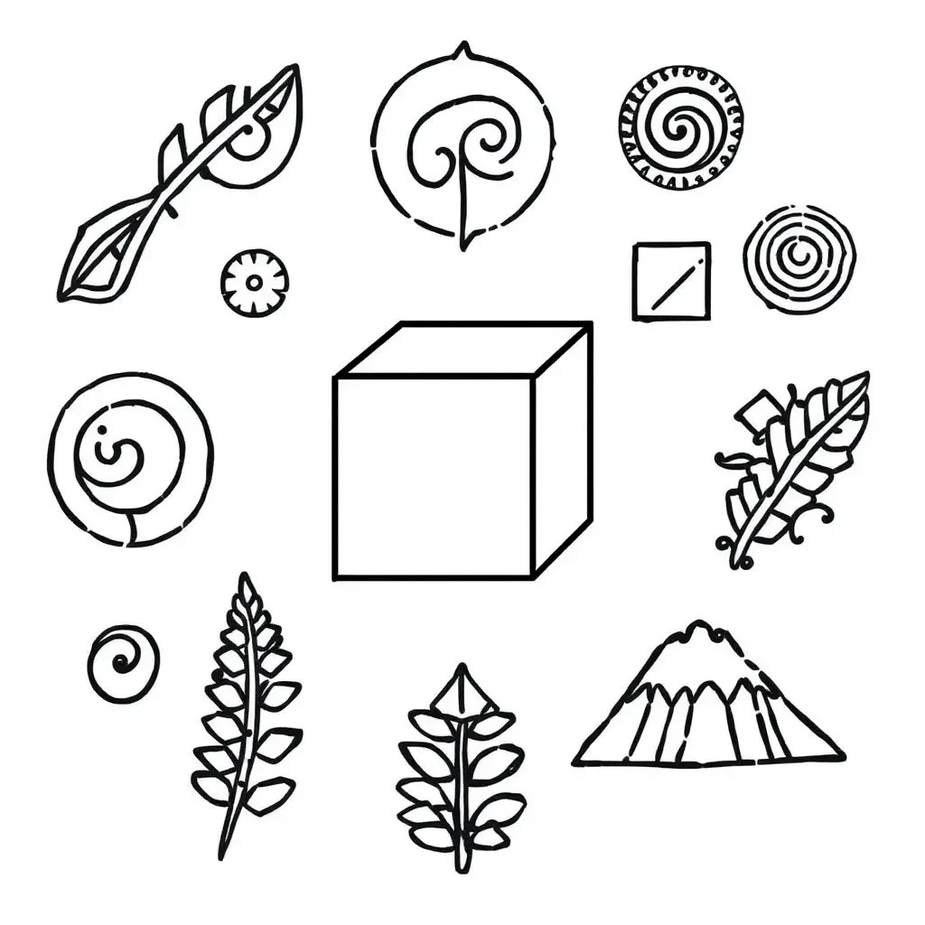 3D shapes and volume formulas illustration