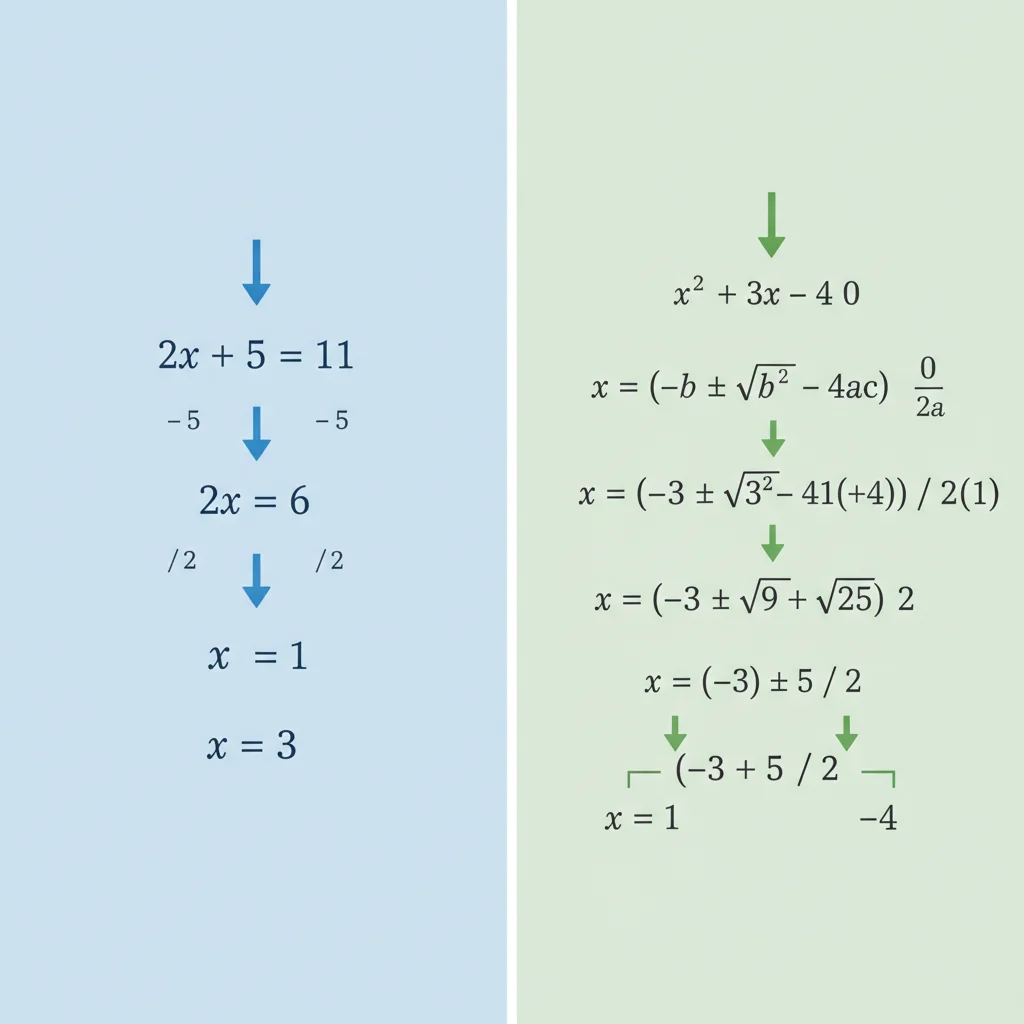 Solving Different Types