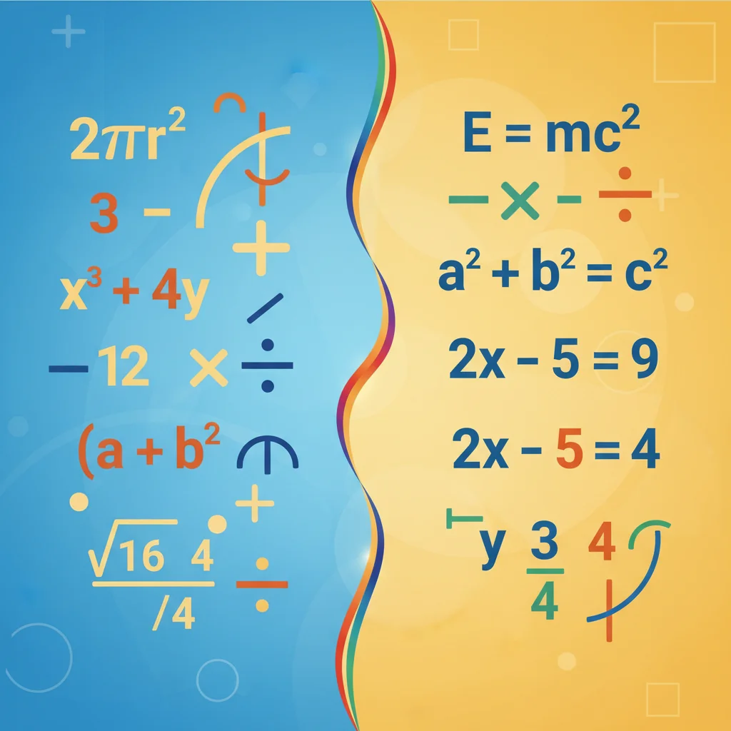 Equations vs Expressions