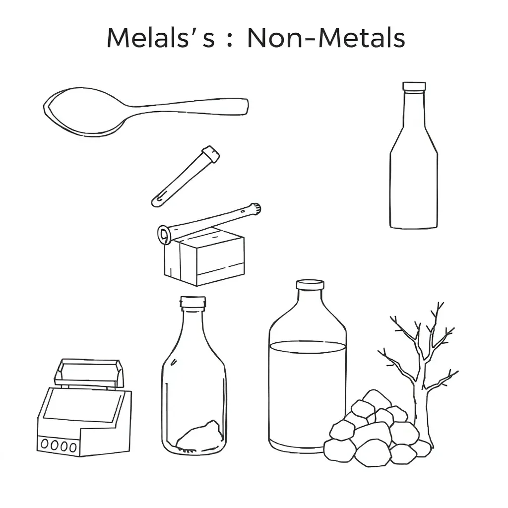 Metal and non-metal objects