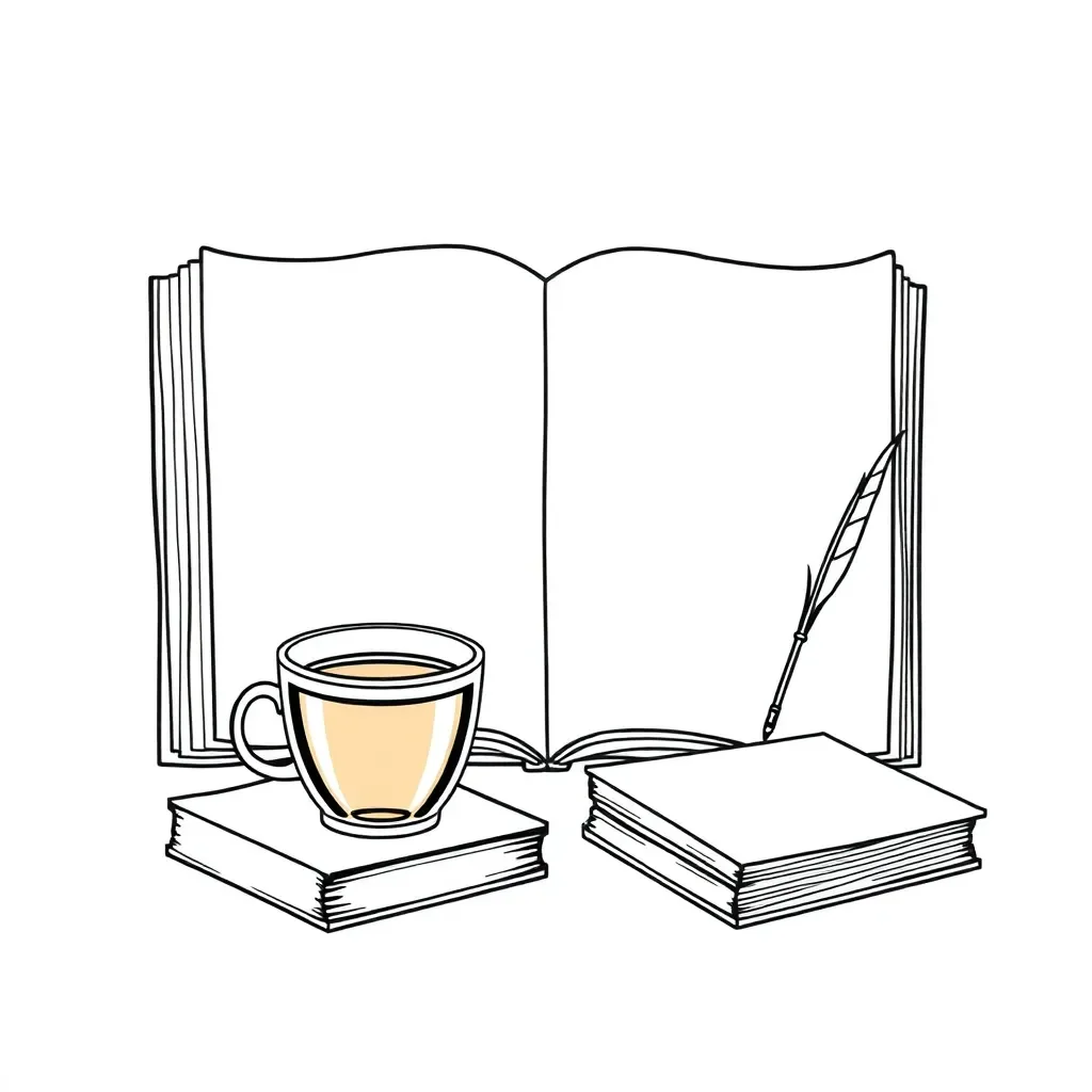 Diary writing illustration