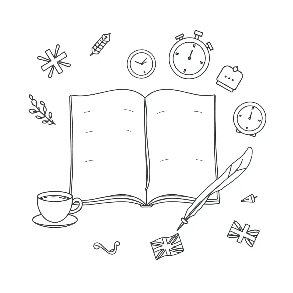 Child writing in a diary
