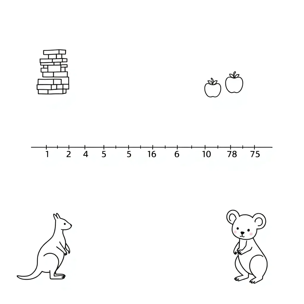 Base ten blocks illustration