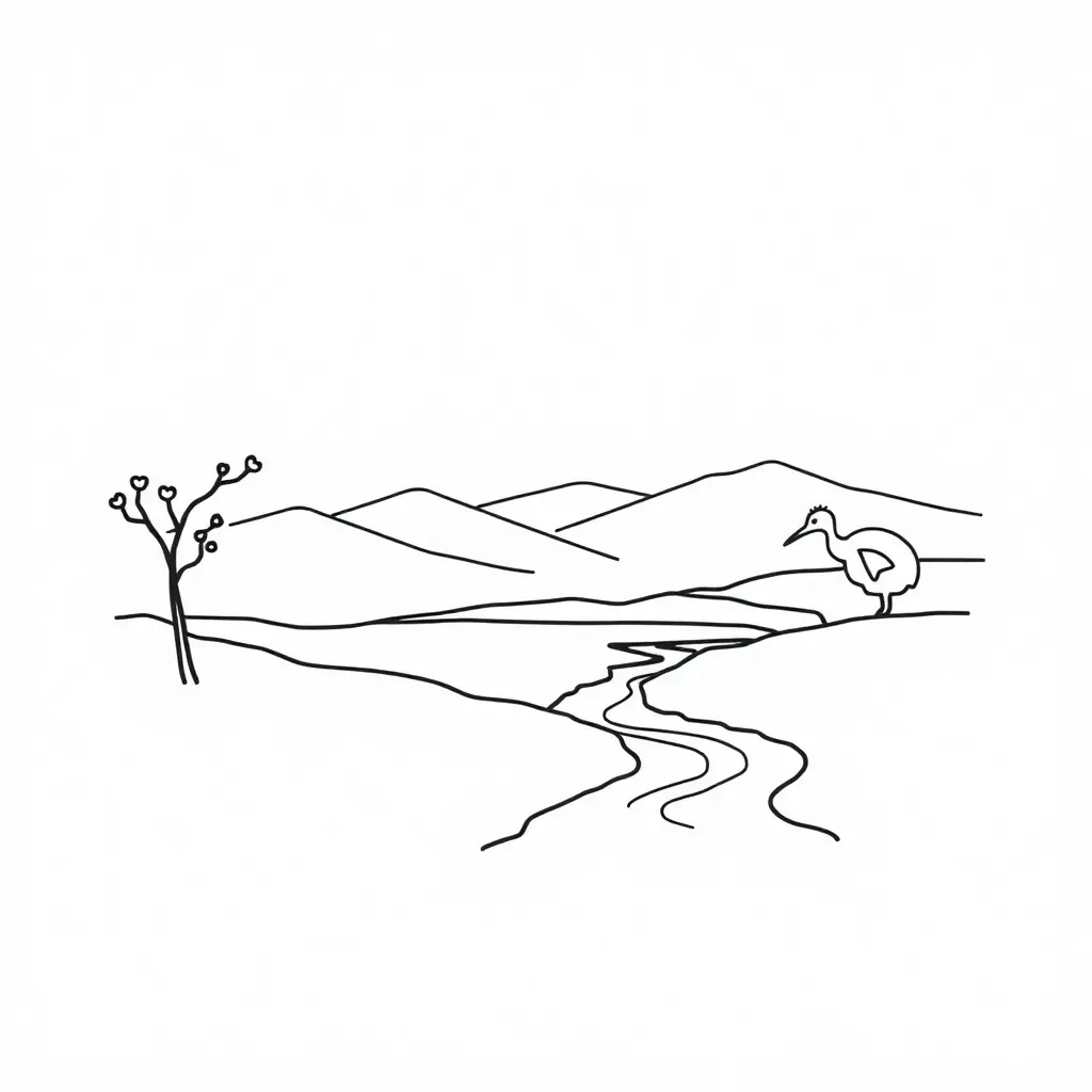 Poetry books and quill pen illustration