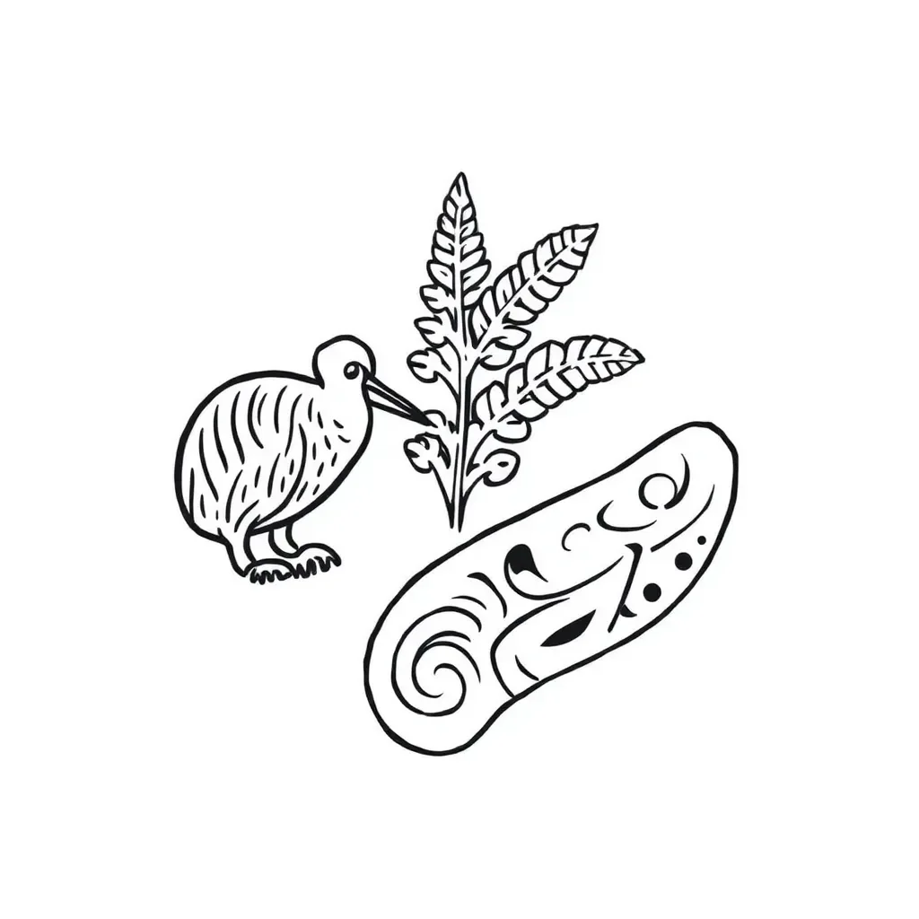 Poetry illustration with decorative text and quill