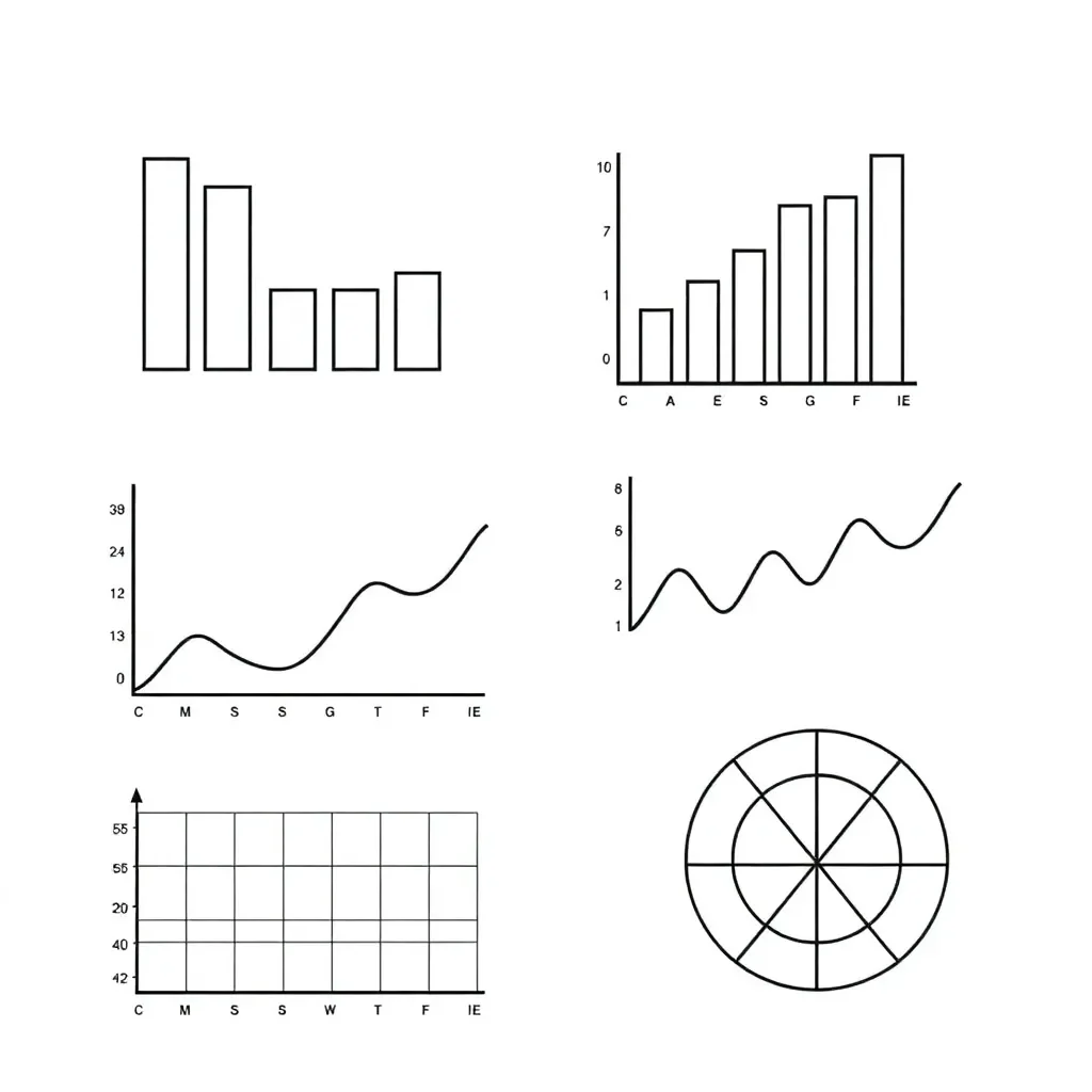Data graphing illustration