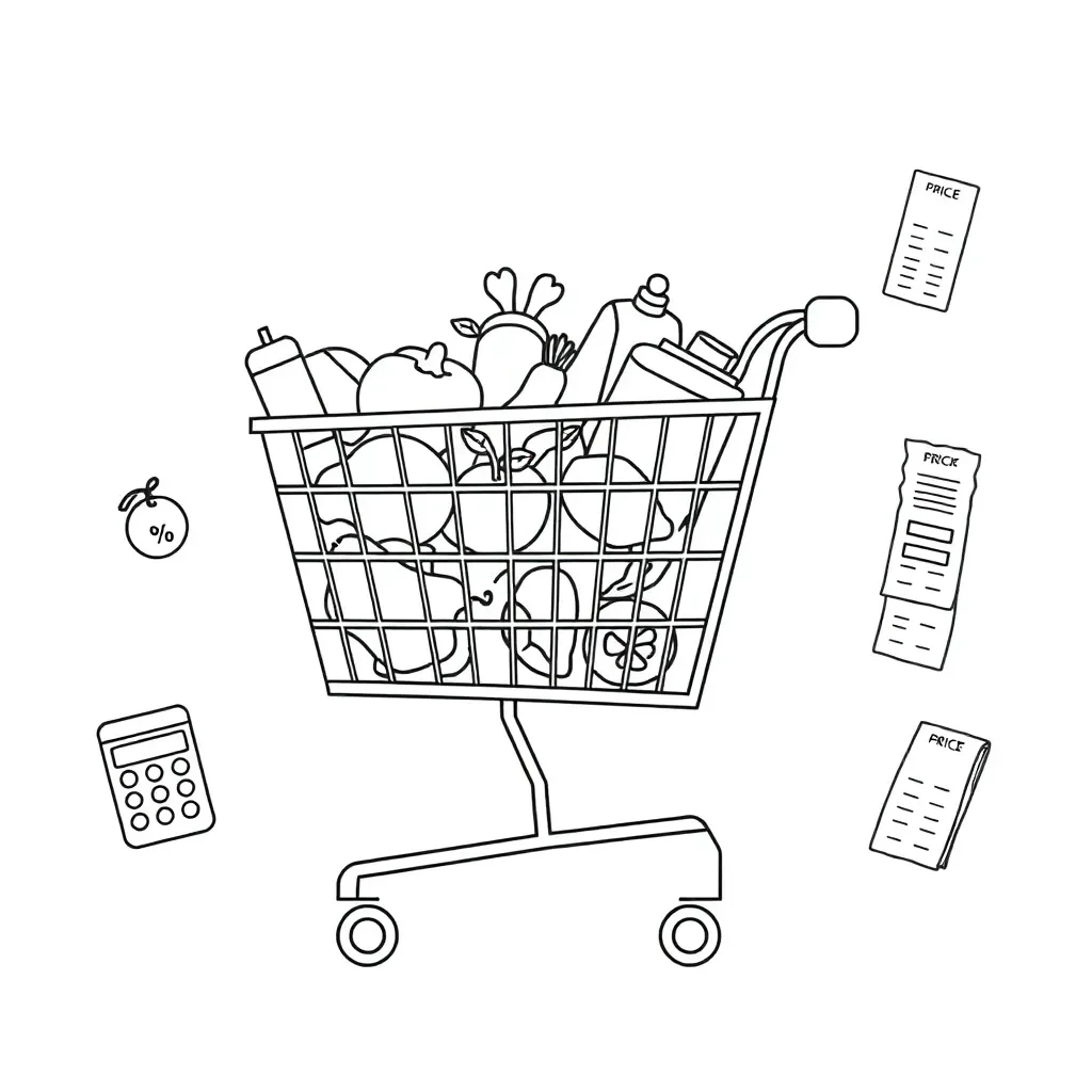 Shopping discount illustration