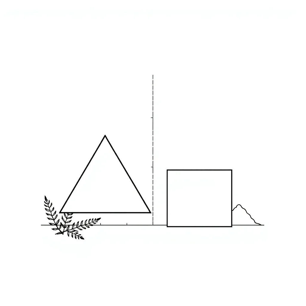Mathematical patterns and coordinate plane illustration