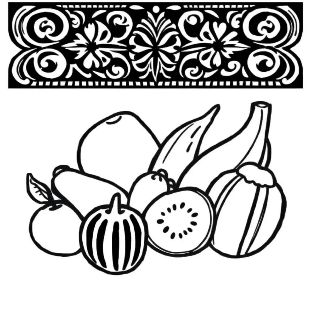 Healthy foods and nutrition illustration